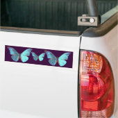 Hübscher schillernder blauer Schmetterling Autoaufkleber (Auf Lkw)