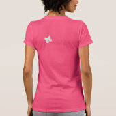 Hübscher Schmetterling Abstrakte Kunst zu tragen T-Shirt (Rückseite)