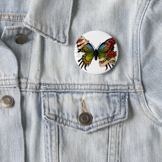 Hübscher Schmetterling Button (Beispiel)