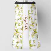 Hübscher Schmetterling mit individuelle Name Golf Headcover (Rotieren 90)