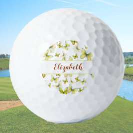 Hübscher Schmetterling mit individuelle Name Golfball