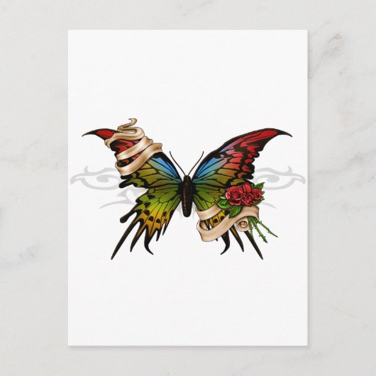 Hübscher Schmetterling Postkarte (Vorderseite)