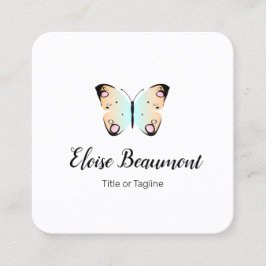 Hübscher Schmetterling Quadratische Visitenkarte