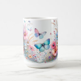 Hübscher Schmetterling-Themen-Kaffeebecher Kaffeetasse