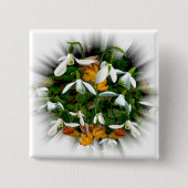 Hübscher Schneefall Button (Vorderseite)