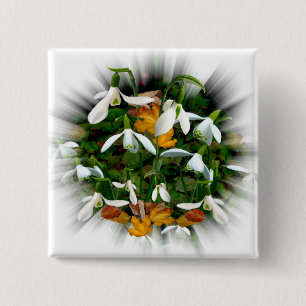 Hübscher Schneefall Button