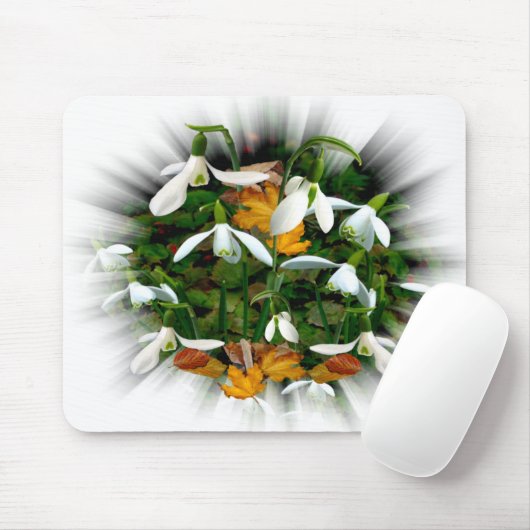 Hübscher Schneefall Mousepad (Mit Mouse)
