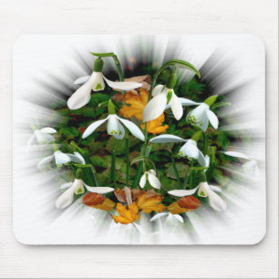 Hübscher Schneefall Mousepad