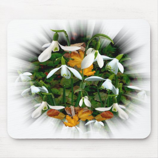 Hübscher Schneefall Mousepad (Vorne)