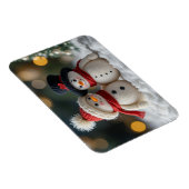 hübscher Schneemann zusammen Magnet (Rechte Seite)