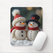 hübscher Schneemann zusammen Mousepad (Mit Mouse)