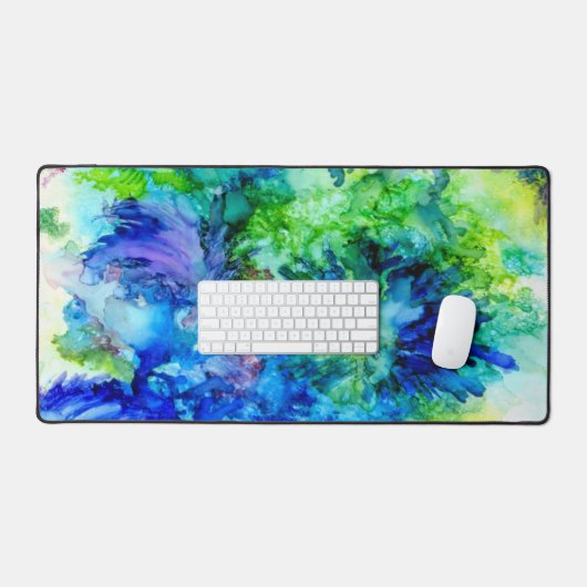 Hübscher Schreibtischblotter. Helle Alkoholtinten  Schreibtischunterlage (Tastatur & Maus)