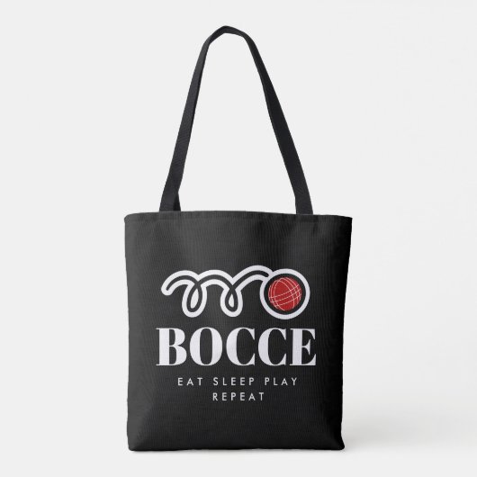 Hübscher, schwarzer Bocci-Ballsack für Bocce-Liebh Tasche (Rückseite)
