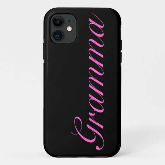 Hübscher schwarzer gramma iphone Kasten Case-Mate iPhone Hülle (Rückseite)