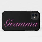 Hübscher schwarzer gramma iphone Kasten Case-Mate iPhone Hülle (Rückseite (Horizontal))
