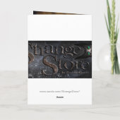 Hübscher, schwarzer Zwergkatze Karte (Rückseite)