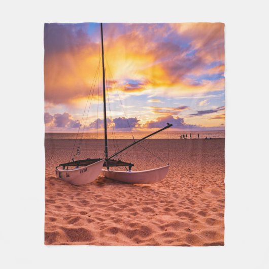 Hübscher Seeverkehr Fleecedecke (Vorderseite)