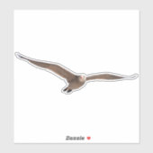 Hübscher Seevogelmöwe Aufkleber (Blatt)