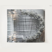 Hübscher Silberblumenbogen Wandteppich (Vorderseite (Horizontal))