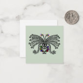 Hübscher Singvogel - LyreBIRD - Notenkarte Mitteilungskarte (Vorderseite/Rückseite Beispiel)