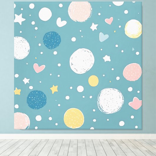 Hübscher Sky Leinwanddruck (Insitu (Holzboden))