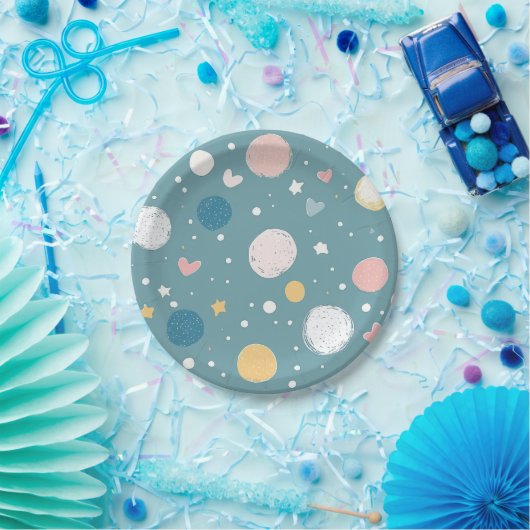 Hübscher Sky Pappteller (Party)