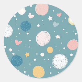 Hübscher Sky Runder Aufkleber