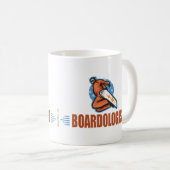 Hübscher Snowboarder Spaß Snowboarden Wintersport Kaffeetasse (VorderseiteRechts)