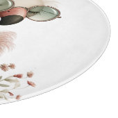 HÜBSCHER SOMMER FLAMINGO MIT BLUMEN SCHNEIDEBRETT (Ecke)