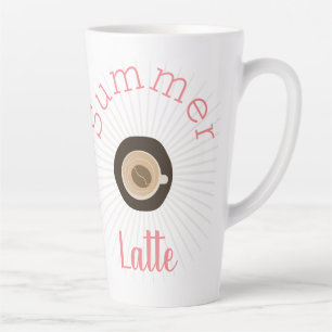 Hübscher Sommer-Kaffeebecher und Bohne Milchtasse