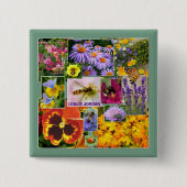 Hübscher Sommerkollektiv mit benutzerdefiniertem T Button (Vorderseite)