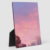 Hübscher Sonnenuntergang im Park EASEL Fotoplatte (Seite)