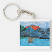 Hübscher Sonnenuntergang Schlüsselanhänger (Vorderseite)