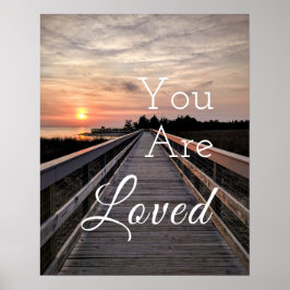 Hübscher Sonnenuntergang Sie lieben Inspiration Po Poster