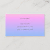 Hübscher Sonnenuntergang Visitenkarte (Rückseite)