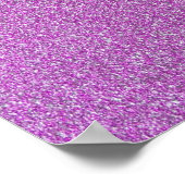 Hübscher sparkle Hintergrund individuell anpassbar Poster (Ecke)