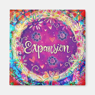 Hübscher Spaß Blumen Moderne Inspirivity Magnet