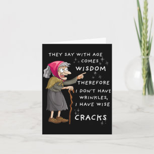 Hübscher Spaß Halloween ich habe keine Falten Karte