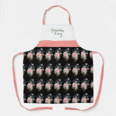 Hübscher Springtime-Blumendruck Personalisierte Sc Schürze (Vorderseite)