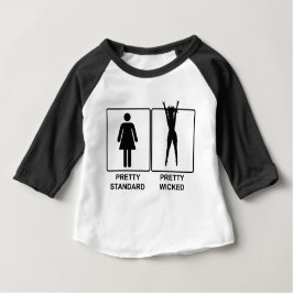 Hübscher Standard im Vergleich zu Hübsch-Wicked Baby T-shirt