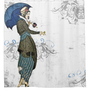 Hübscher Steampunk cosplay Vintager   Duschvorhang