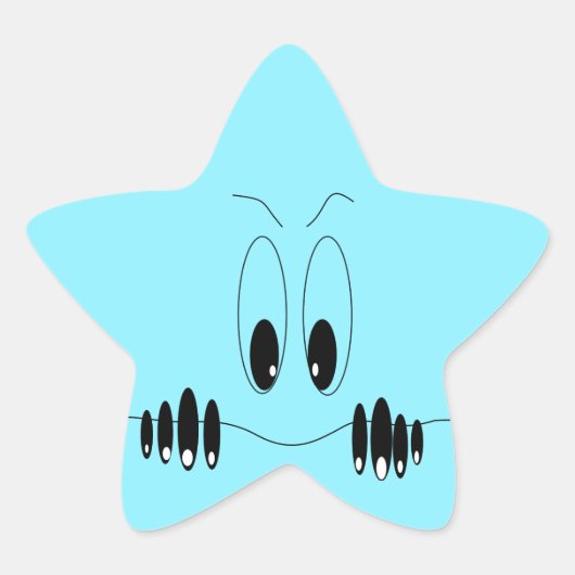 Hübscher Sticker mit neugierigen Augen - individue (Vorderseite)