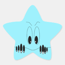 Hübscher Sticker mit neugierigen Augen - individue