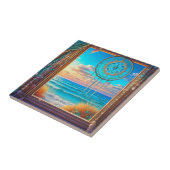 Hübscher Strandtraamcatcher auf Windows Fliese (Seite)