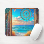 Hübscher Strandtraamcatcher auf Windows Mousepad (Mit Mouse)