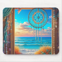Hübscher Strandtraamcatcher auf Windows Mousepad