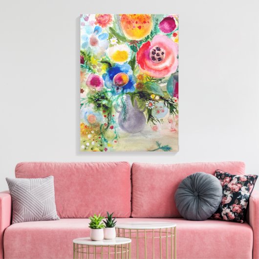 Hübscher Strauß Leinwanddruck (Insitu (Wohnzimmer))