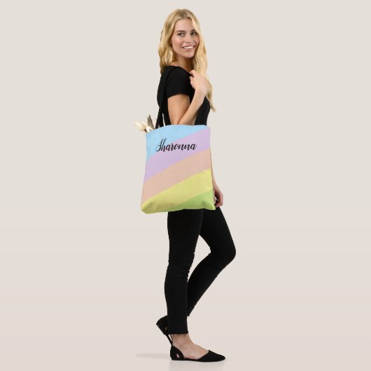 Hübscher Streifen Tasche (Am Model)
