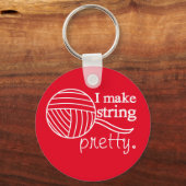 Hübscher String/Garn {Dark} Schlüsselanhänger (Vorderseite)