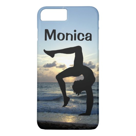 HÜBSCHER SUNRISE PERSONALISIERTER GYMNASTIKFALL Case-Mate iPhone HÜLLE (Rückseite)